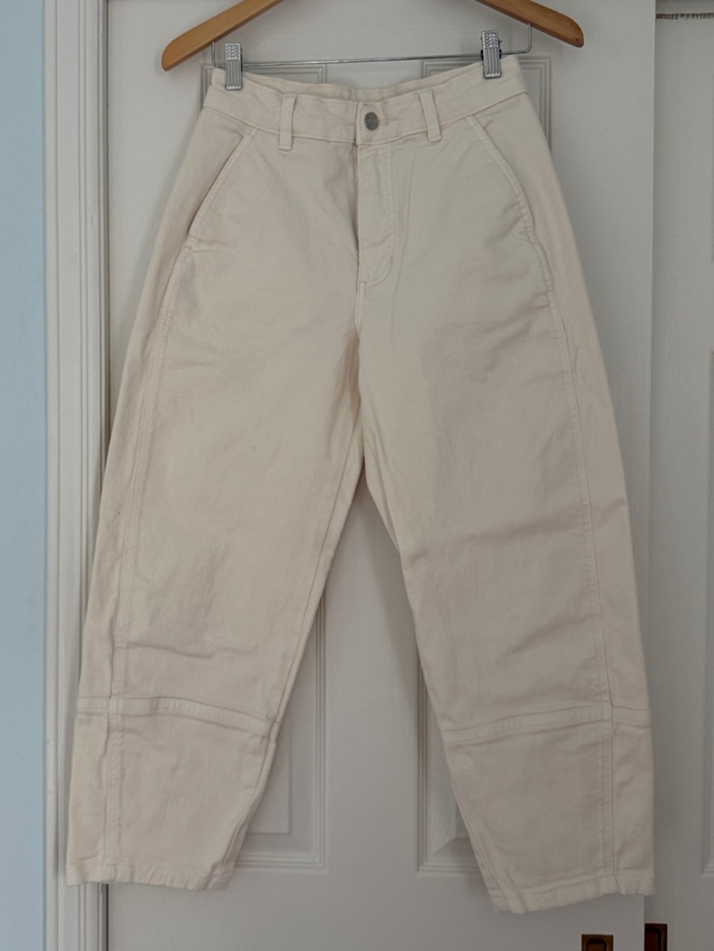 Everlane Cream Utility Barrel Leg Pant